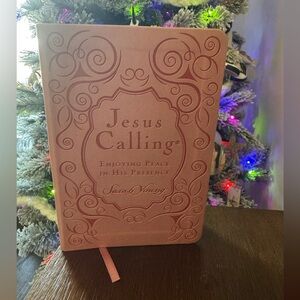 NEW Pink Embossed Jesus Calling daily devotional Book
